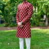 auburn-maroon-with-golden-bunches-sherwani-for-men